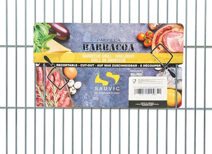 Sauvic 02450-Grillrost mit Füssen, 55 x 40 cm., stahl