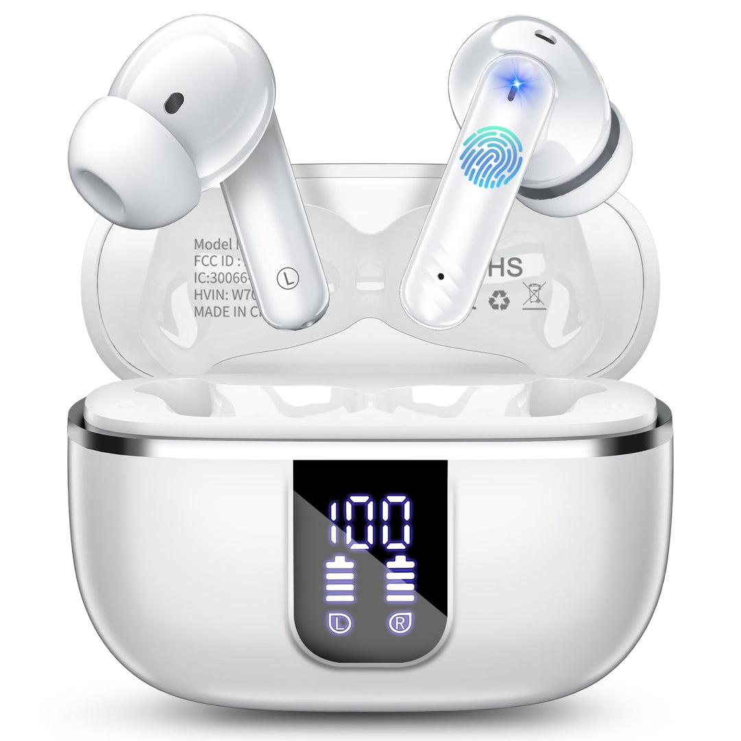 W70 Pro Bluetooth Kopfhörer In-Ear, Bluetooth 5.4 Wireless Earbuds mit HiFi-Sound, Sport Ohrhörer mi