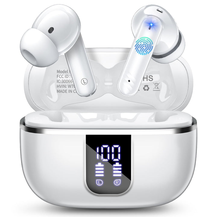 W70 Pro Bluetooth Kopfhörer In-Ear, Bluetooth 5.4 Wireless Earbuds mit HiFi-Sound, Sport Ohrhörer mi