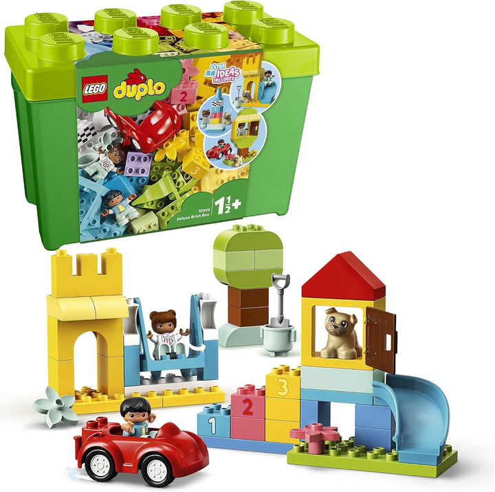 LEGO DUPLO Town Tierpflege auf dem Bauernhof, Spielzeug für Kinder ab 2 Jahre & DUPLO Deluxe Steineb