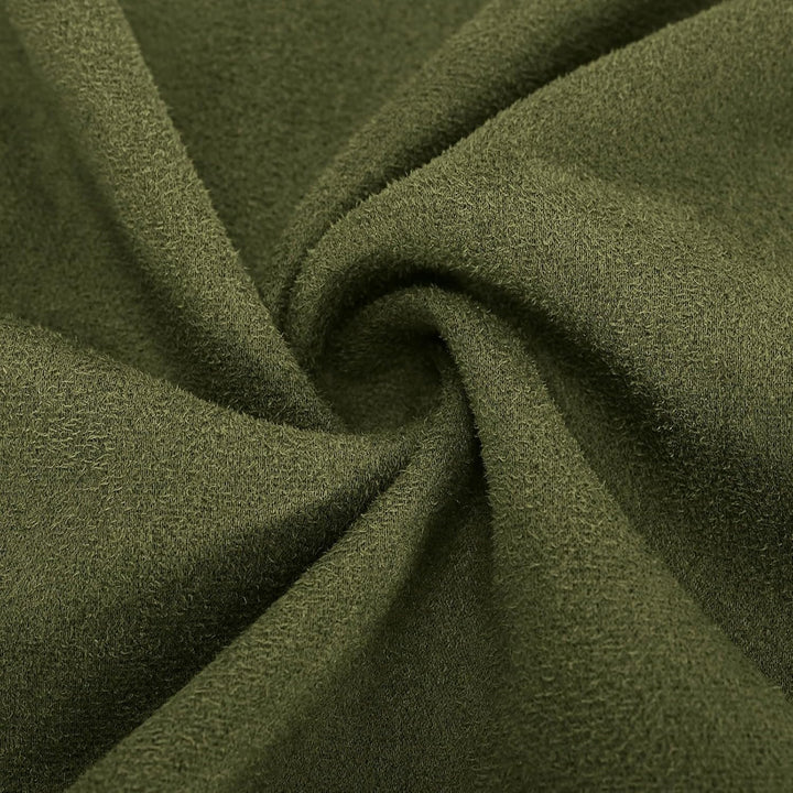 Ansenesna Winterjacke Damen Lang Warm Gefüttert Wintermantel Elegant Mit Kapuze Wildleder Jacke Wint