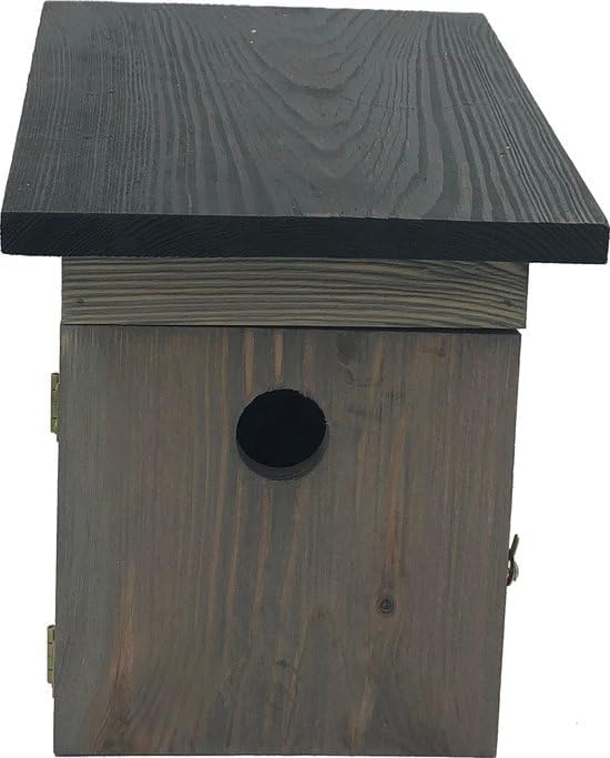 Vogelhaus 21 x 19 x 25 cm – Nistkasten für Meisen, Holz, FSC-Zertifiziert, mit Zugangstür und Futter