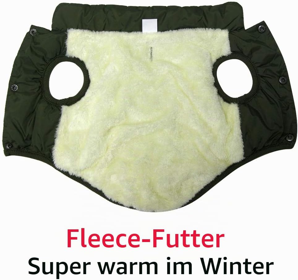 JoyDaog Fleece Hundejacke für Winter kaltes Wetter, Extra Weicher Hundemantel für grosse Hunde, Wind