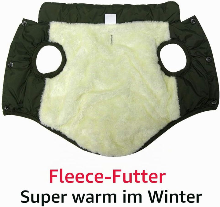 JoyDaog Fleece Hundejacke für Winter kaltes Wetter, Extra Weicher Hundemantel für grosse Hunde, Wind