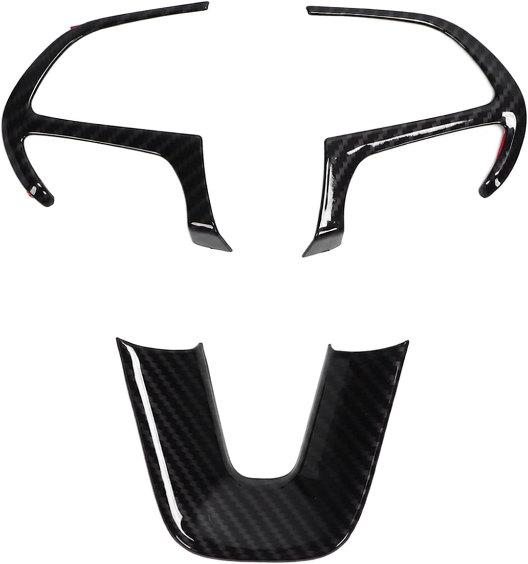 Auto Lenkradverkleidung, Fydun 3 Stück Lenkradabdeckungsverkleidung Ersatz für Dodge Challenger Char