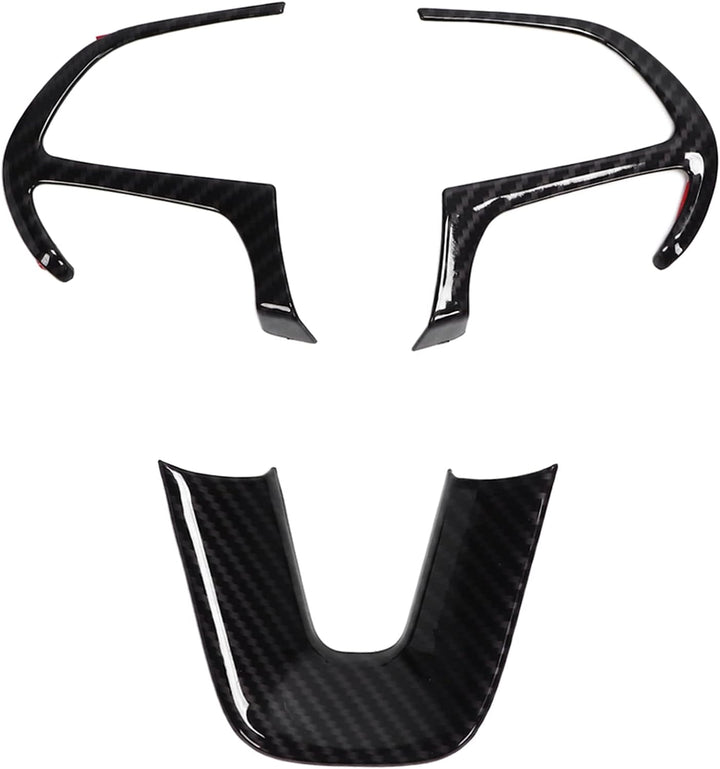 Auto Lenkradverkleidung, Fydun 3 Stück Lenkradabdeckungsverkleidung Ersatz für Dodge Challenger Char