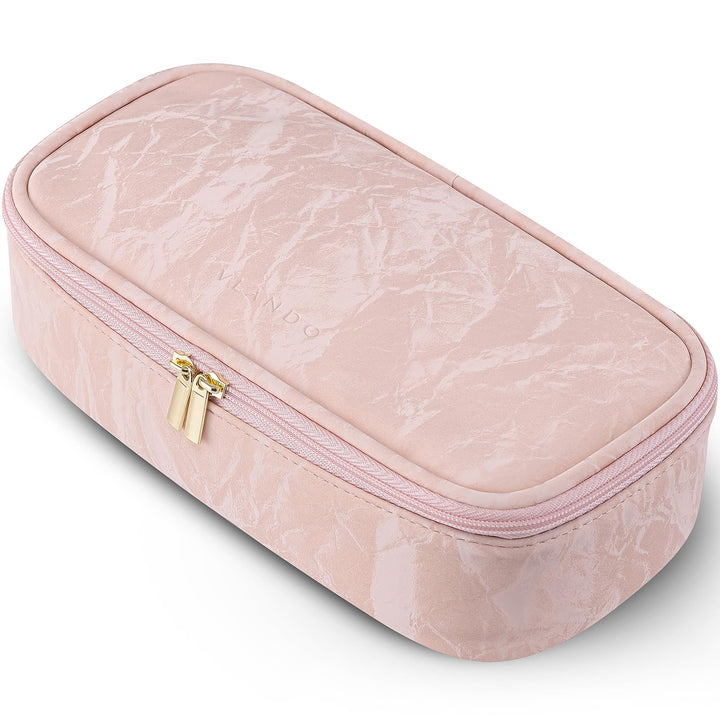 Vlando Reise Kosmetiktasche Klein, Make Up Tasche Damen, Tragbare Makeup Bag Organizer, Multifunktio