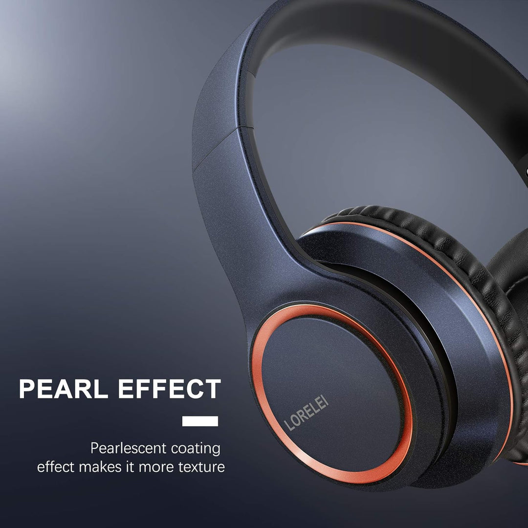 LORELEI X8 Over-Ear-Kopfhörer mit Kabel, mit Mikrofon, 1,45 m, verwicklungsfreier Nylon-Linie und 3,