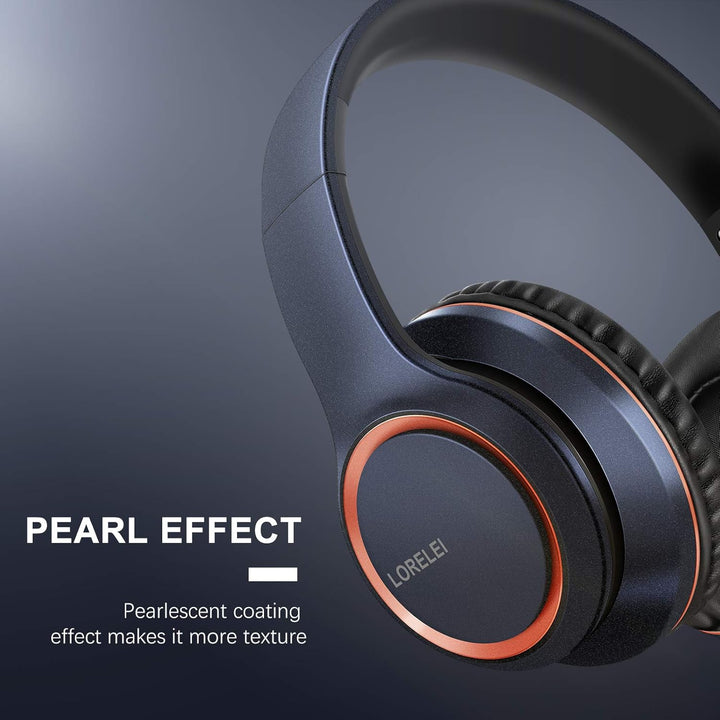 LORELEI X8 Over-Ear-Kopfhörer mit Kabel, mit Mikrofon, 1,45 m, verwicklungsfreier Nylon-Linie und 3,