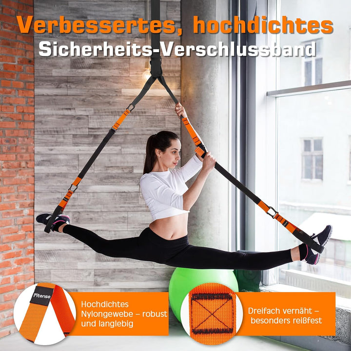 Fitense Schlingentrainer für Zuhause, Sling Trainer für Ganzkörpertraining, Slingtrainer Bänder für