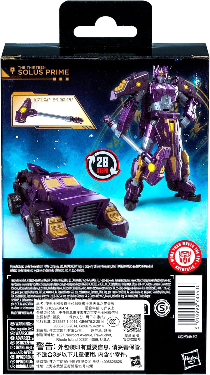 Transformers Age of The Primes Deluxe-Klasse The Thirteen Solus Prime Action-Figur