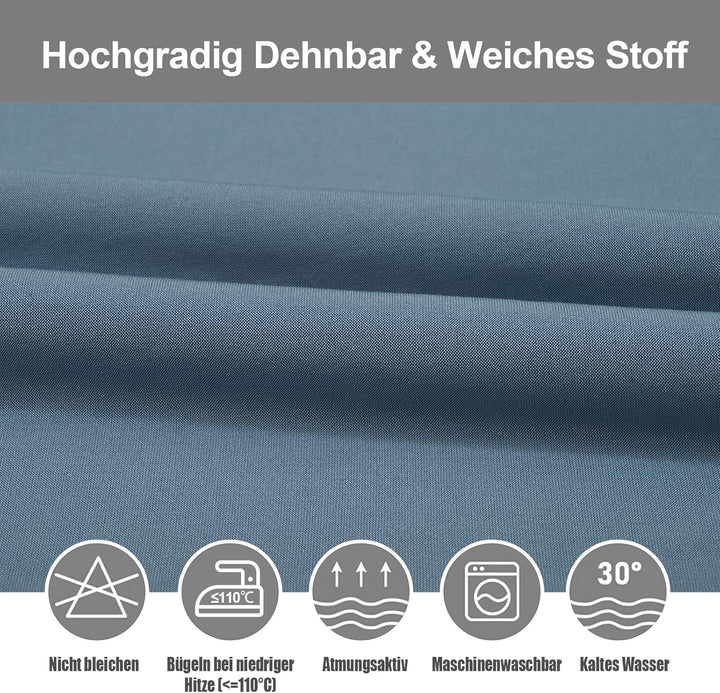 Yugarlibi Stuhlhussen 6er Set Stretch Stuhlhussen Schwingstuhl Elastische Hussen Stuhlbezug Abnehmba