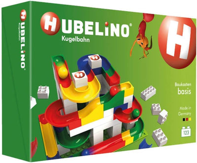 Hubelino 420480 Baukasten Basis Kugelbahn, Multicolour & 420336 - Kugelbahn - Kugelset - ab 4 Jahre