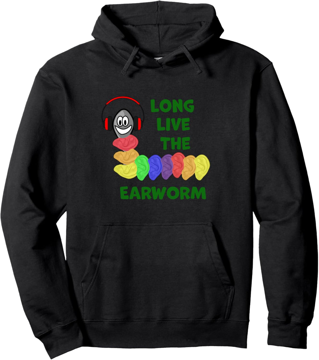 Long Live the Ohrwurm mit Regenbogen-Ohren Pullover Hoodie