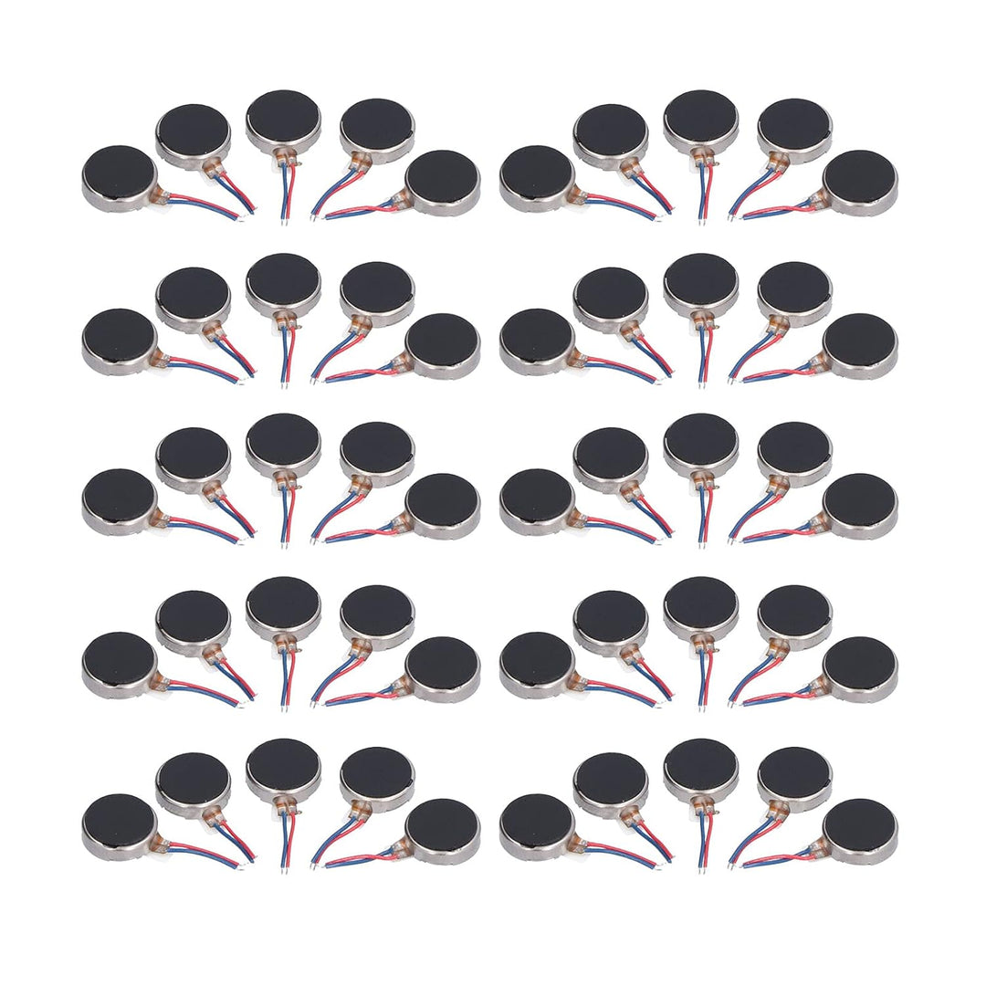 50 Stück Mini-Vibrationsmotoren DC 3V 10x2,7 Mm Anti-Interferenz Kleiner Leichter, Geräuscharmer Mik