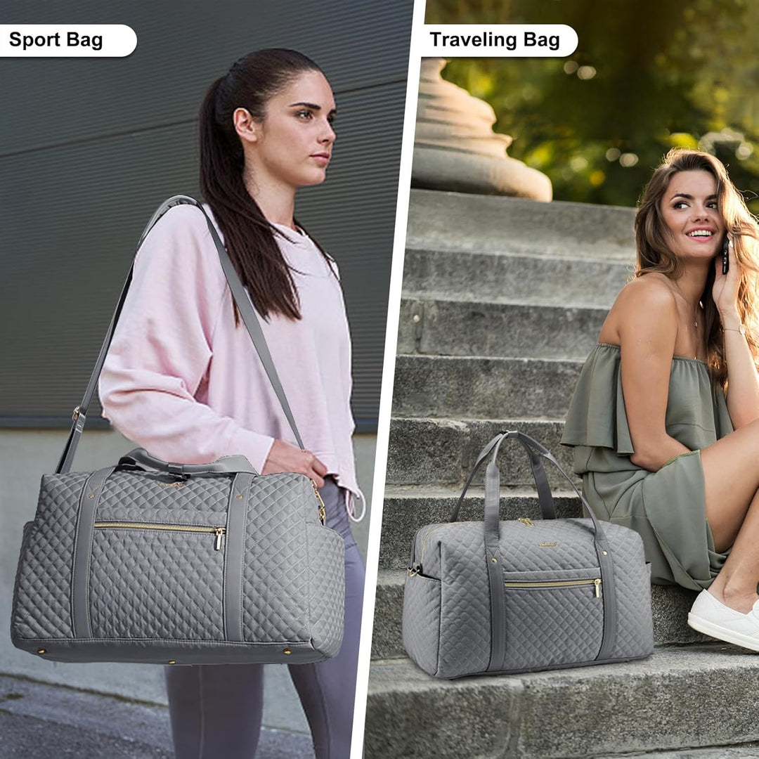 LOVEVOOK Reisetasche Damen Sporttasche Gross mit Laptopfach Weekender Handgepäck Tasche Gym Bag Trav
