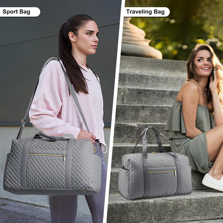 LOVEVOOK Reisetasche Damen Sporttasche Gross mit Laptopfach Weekender Handgepäck Tasche Gym Bag Trav