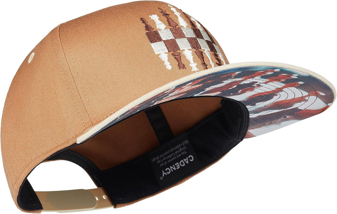 Cadency® Snapback Cap Schach, Unisex, Grössenverstellbar