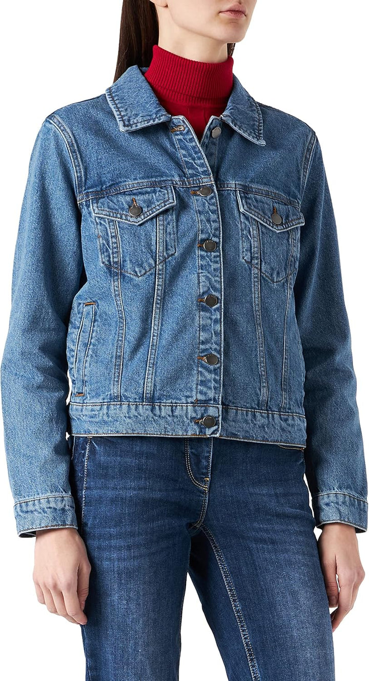 NAME IT Damen Jdydrew Denim Jacket Mb Dnm Noos S Medium Blue Denim, S Medium Blue Denim