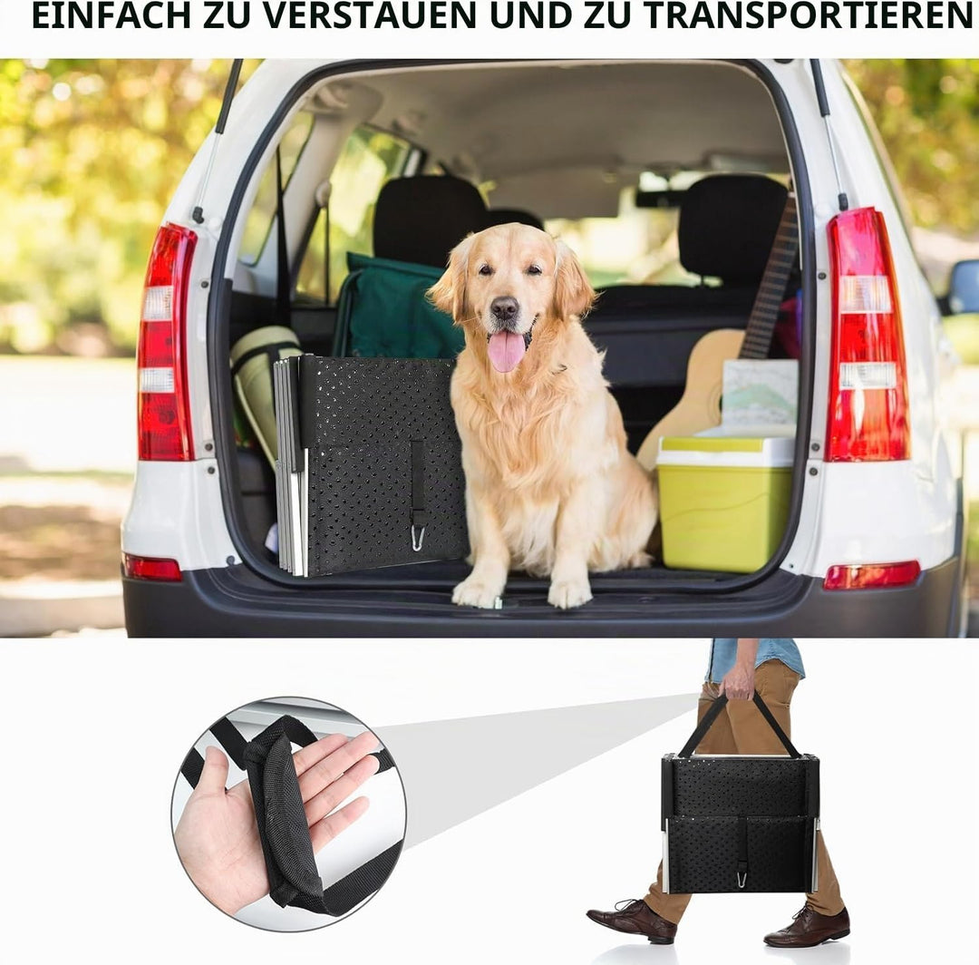 Hundetreppe Auto, Hunderampe Auto klappbar, Einstiegshilfe Hund Auto für alle Fahrzeuge nutzbar, Höh