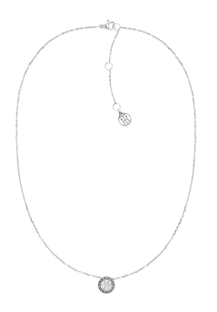 Tommy Hilfiger Jewelry Halskette mit Anhänger für Damen aus Edelstahl mit Kristallen - Erhältlich au