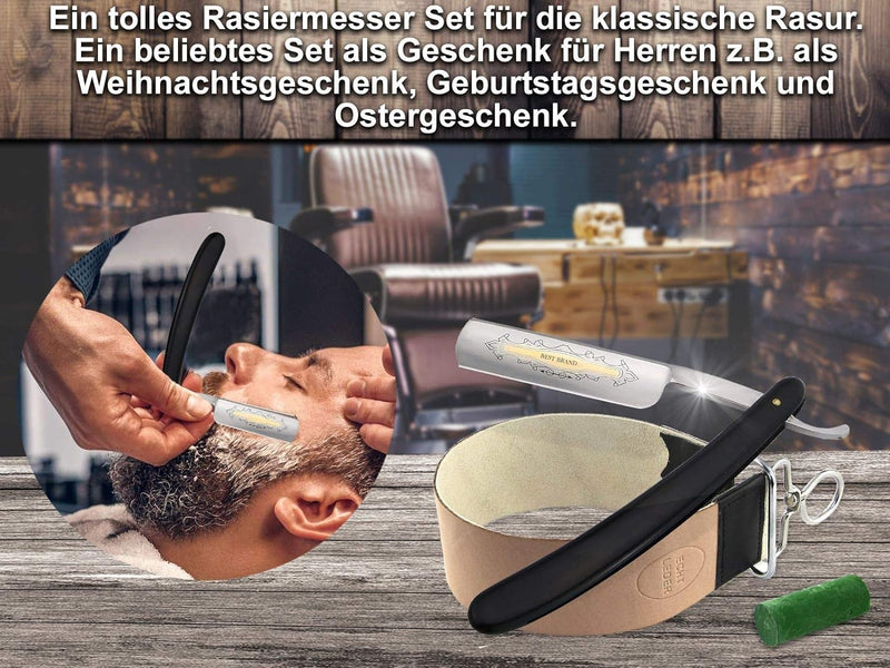 Rasier Set Herren Solingen Paste mit Rasiermesser Set Streichriemen von InstrumenteNrw mit Sitz in D