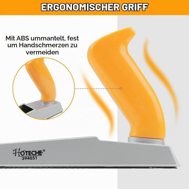 Hoteche Metall Feilenhobel 250 * 41MM - Hochwertiges Trockenbauwerkzeug aus Zinklegierung, 65Mn Stah