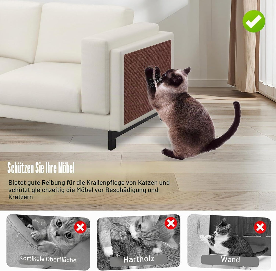 Kratzteppich selbstklebend Kratzmatte Katze Sofa Kratzbretter Katze Wand Kratzbrett Katzen Katzenwan