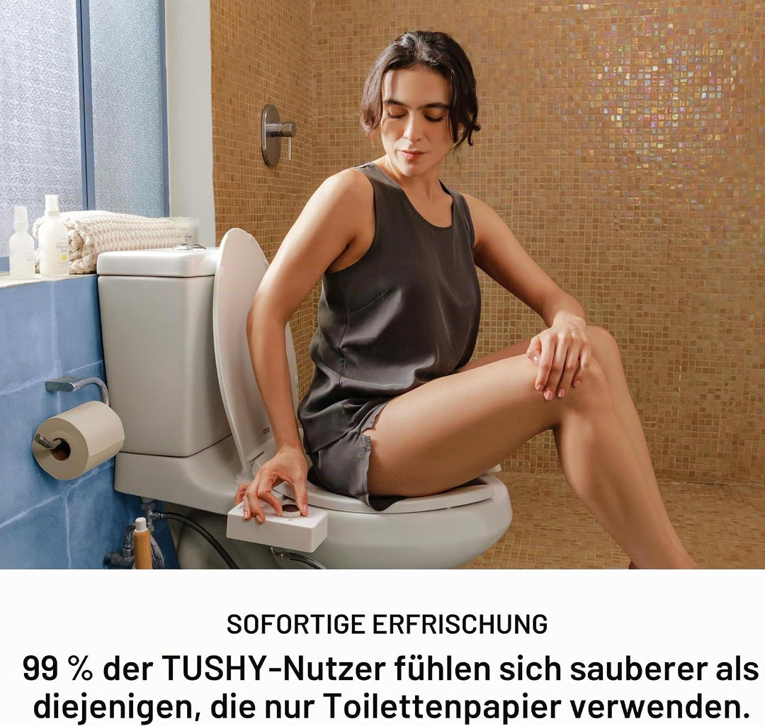 TUSHY Classic 3.0 Bidet-Toilettensitz-Aufsatz, nicht elektrischer, selbstreinigender Wassersprüher m