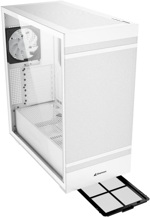 Sharkoon Rebel C50 RGB, ATX PC-Gehäuse, Weiss