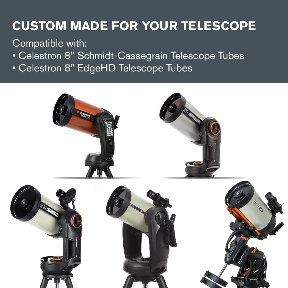 Celestron 94244 EclipSmart Teleskopfilter für Sonnenfinsternisse – ISO 12312-2 konform, sichere Pass
