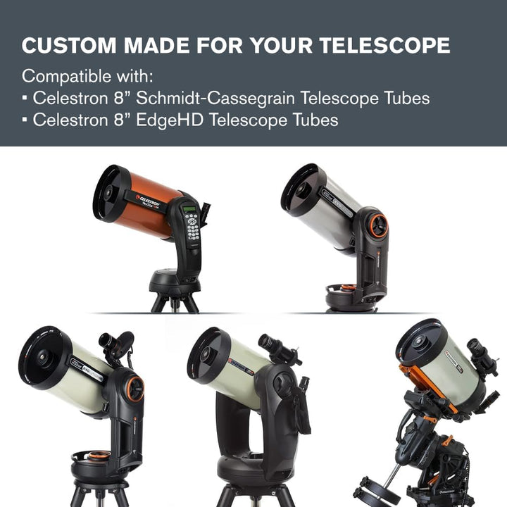 Celestron 94244 EclipSmart Teleskopfilter für Sonnenfinsternisse – ISO 12312-2 konform, sichere Pass