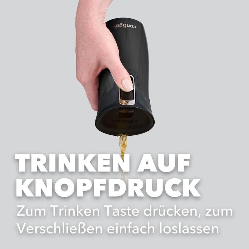 Contigo Thermobecher West Loop Autoseal, Edelstahl Isolierbecher, Reisebecher, Kaffebecher to Go, au