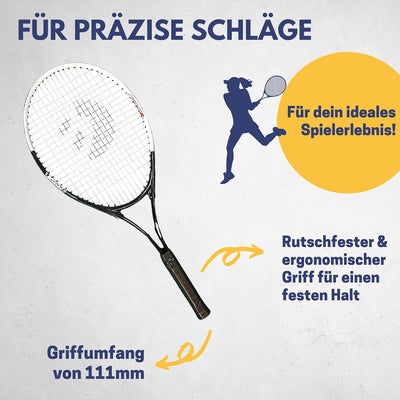 Best Sporting Tennis-Schläger für Einsteiger XT-Power 250g | Griffstärke L3 | Leichter Tennisschläge