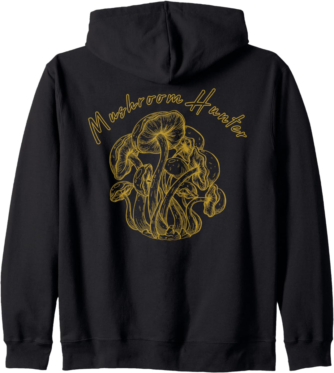 Backprint Mushroom Hunter, Pilze suchen ein vergnügen, Pilze Kapuzenjacke