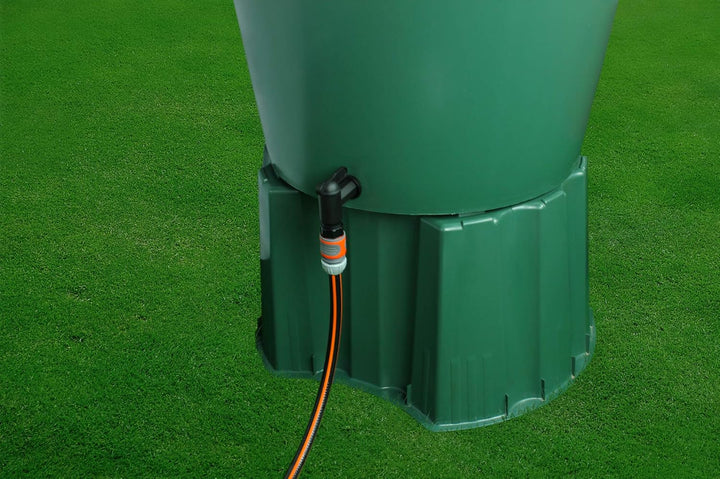 GASMIS Auslaufhahn für Regentonne, Kunststoff Ersatz-Hahn, Wasserhahn für Regenwassertonne, Regenfas