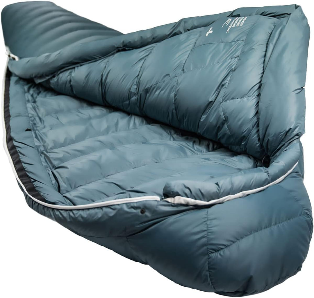 Grüezi bag Biopod Down Hybrid Ice Cold Warmer Winter Schlafsack, Körpergrösse 180-205 cm, Tkomf -5°C
