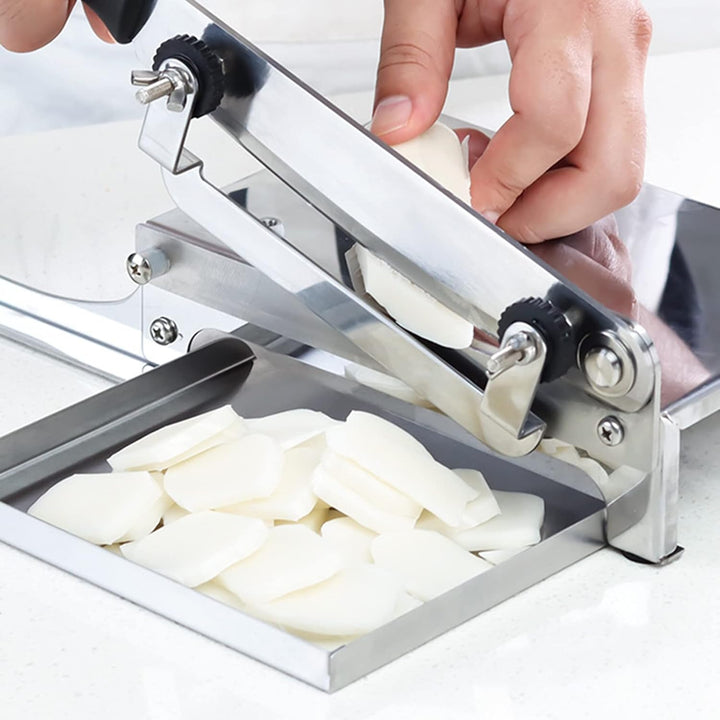 Allesschneider - Grosse Hochleistungs-Edelstahl-Schneidemaschine - Mehrzweck-Küchenwerkzeuge mit Gri
