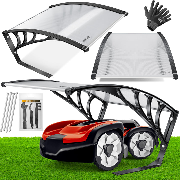 KESSER® Mähroboter Garage Dach Carport Überdachung für Rasenmäher Rasenroboter Automower Garten Witt