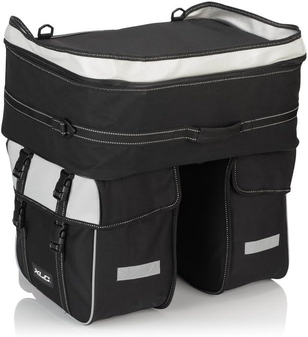 XLC BA-S68 Traveller Dreifachpacktasche (58 Liter) Schwarz; Grau, Schwarz; Grau