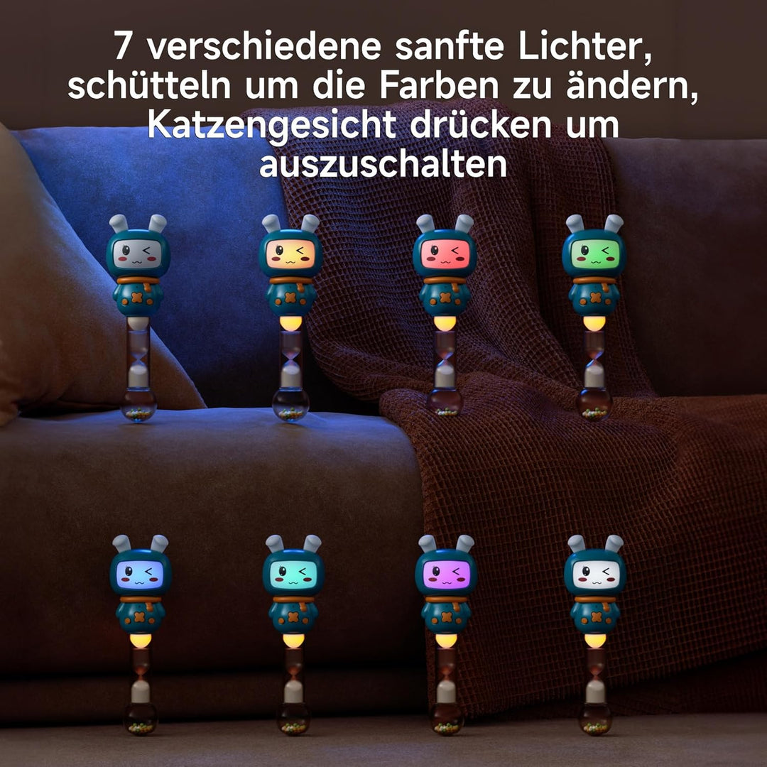 TUMAMA Rassel Baby Mit Musik Und 7 Lichter，Babyrassel Sensorik Spielzeug, Musikspielzeug Mit Geräusc