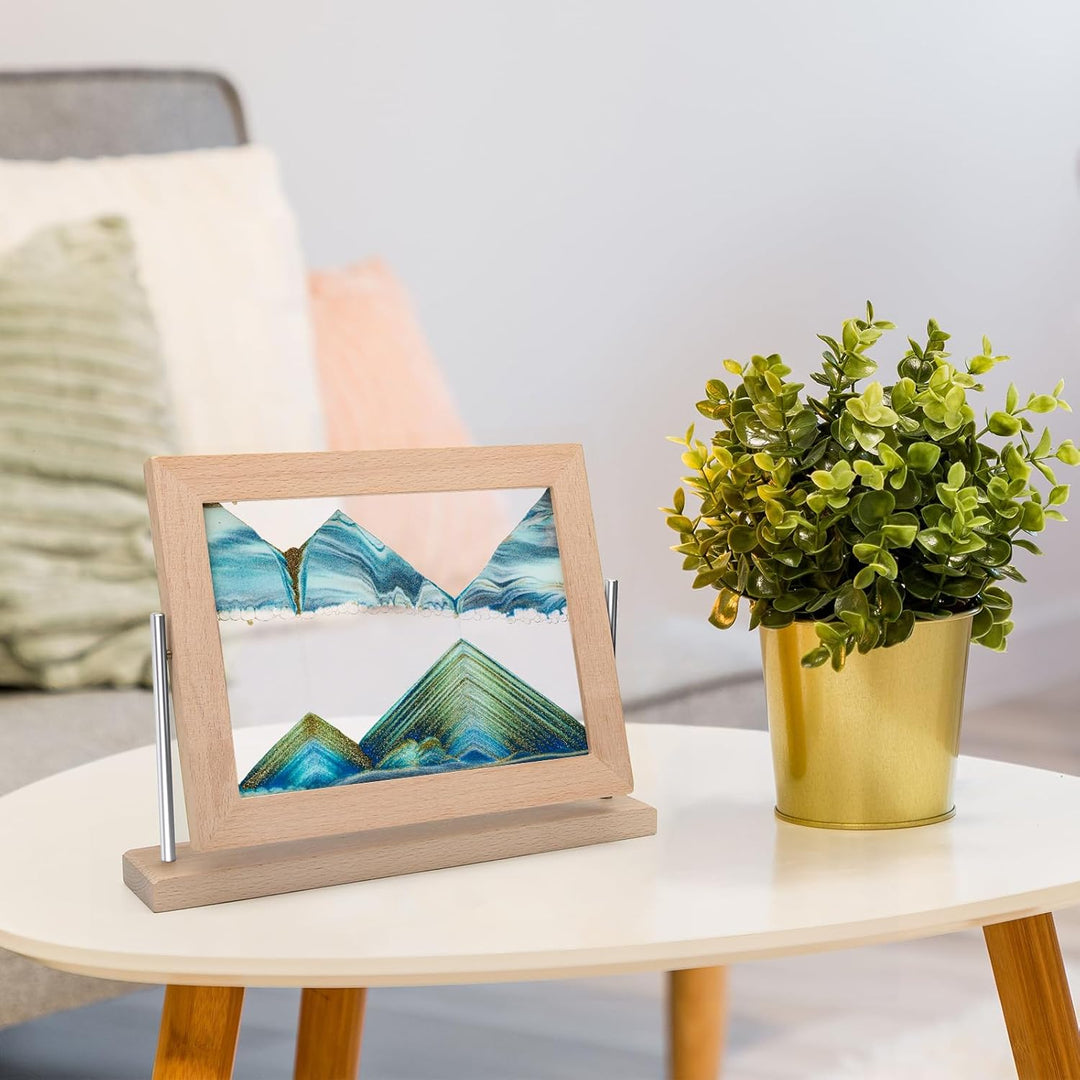 Coitak Bewegtes Sandkunstbild, dynamisches Sandbild, Desktop-Bewegliche Sandkunst für Heimdekoration