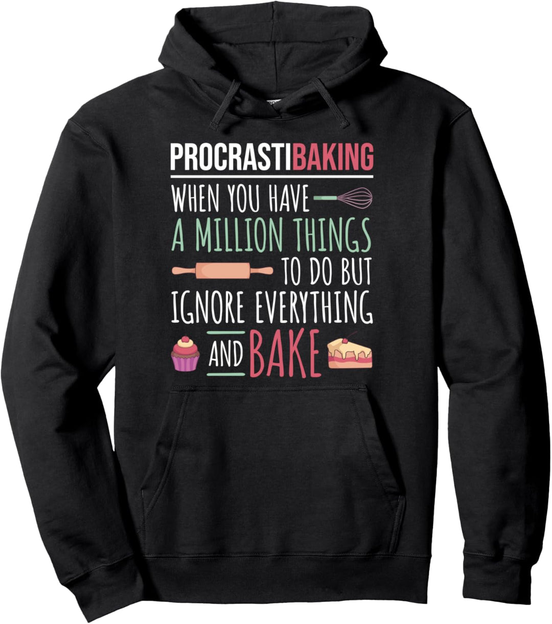 Lustiger Konditor Bäcker Pâtissier Backen I Prokrastination Pullover Hoodie
