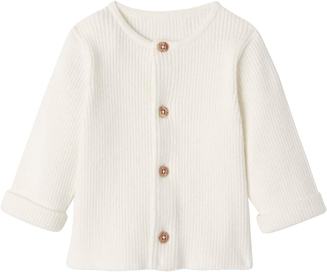 Vertbaudet Baby-Set: Jäckchen & Hose, Strick 56 Weiss, 56 Weiss