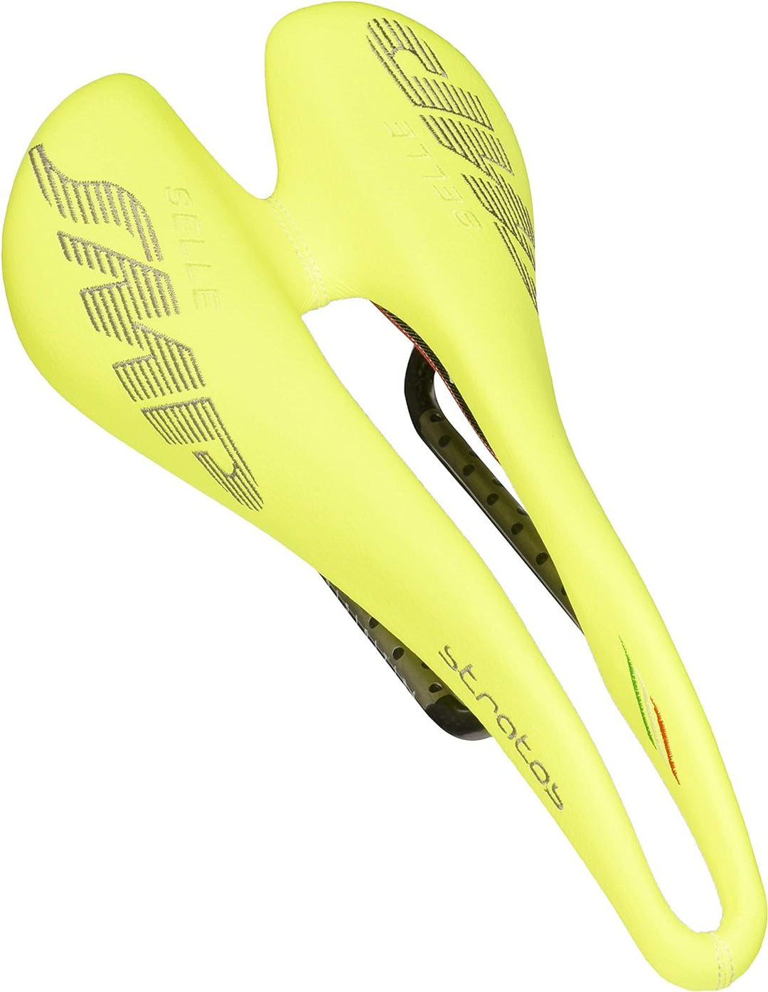 SMP Unisex – Erwachsene SÄTTEL 4BIKE CRB Stratos GELB Fluo 2018, BLAU