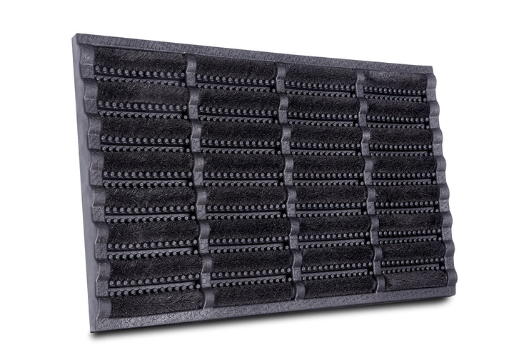 Hanse Home Brushes Fussmatte Kokos und Gummi 45x75cm – rutschfeste Schmutzfangmatte für Innen und Au