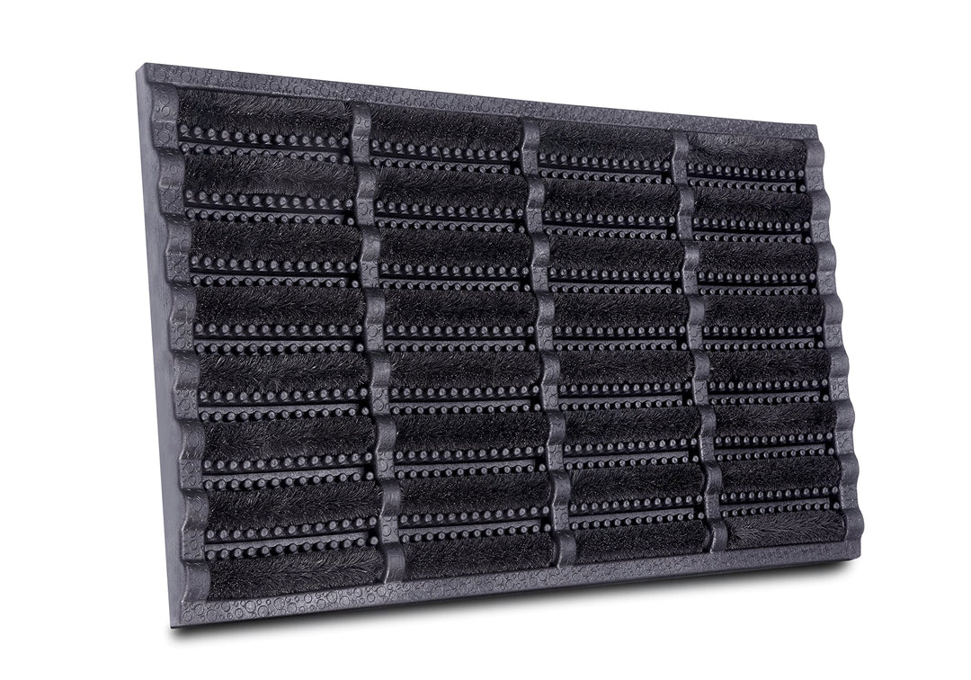Hanse Home Brushes Fussmatte Kokos und Gummi 40x60cm – rutschfeste Schmutzfangmatte für Innen und Au