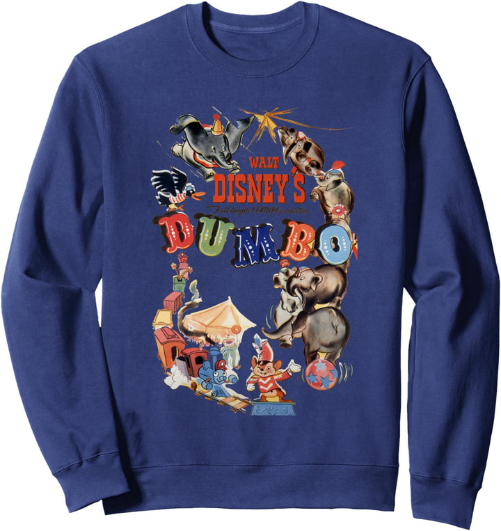 Disney Dumbo Vintage Movie Poster Sweatshirt