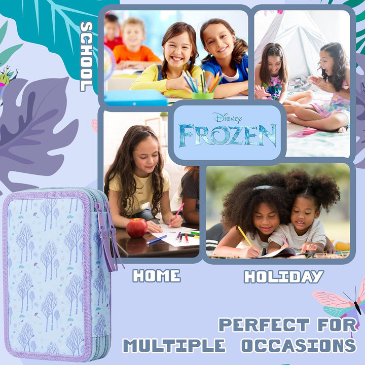 Disney Federmäppchen Mädchen Die Eiskönigin Stitch Federtasche Mädchen Gefüllt Schulmäppchen 2 3 Fäc