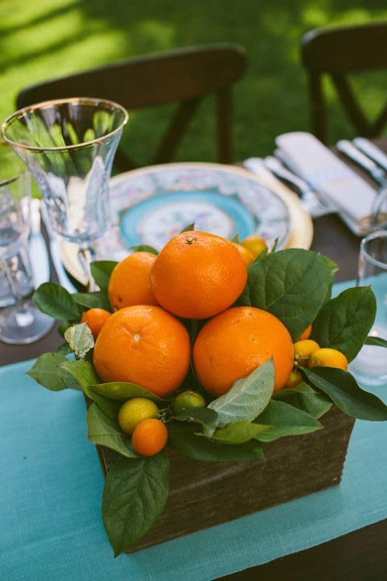 GMMH Künstliche Deko Mandarine (6 Stück) - Lebensechtes Plastikobst, Plastikfrucht, Kunstobst, Fruch